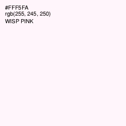 #FFF5FA - Wisp Pink Color Image